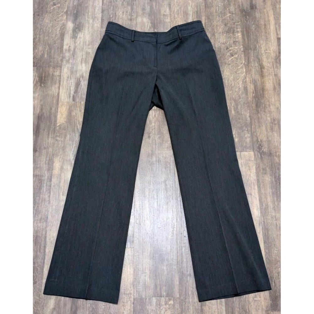 Ann Taylor Mens Charcoal Gray Wide Leg Dress Pants Trousers Size 8 Professional